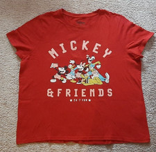 T-Shirt von Disney, Mickey & Friends, Größe XL, Rot