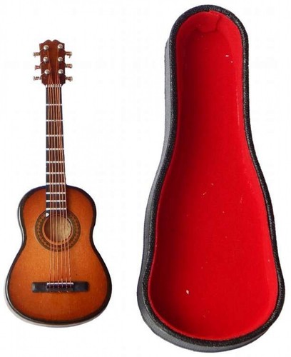 Puppenstube miniatur gitarre - -,