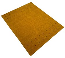 Gold Gabbeh Teppich 100% Wolle