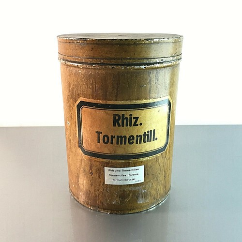 Blechdose rhiz tormentill 18 - tormentill.,