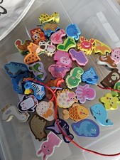 Tacobear Holztiere, Auffädelspiel Tiere Aus Holz