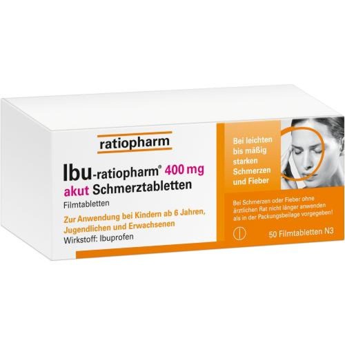 Ibu ratiopharm 400mg akut - 400mg, 50