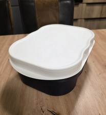 Tupperware Großer Laibwächter Bäckermeister Brotmax Brotbehälter Weiß/Blau