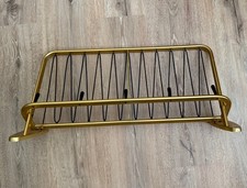 Vintage Garderobe mit Hutablage Messing 50er Jahre