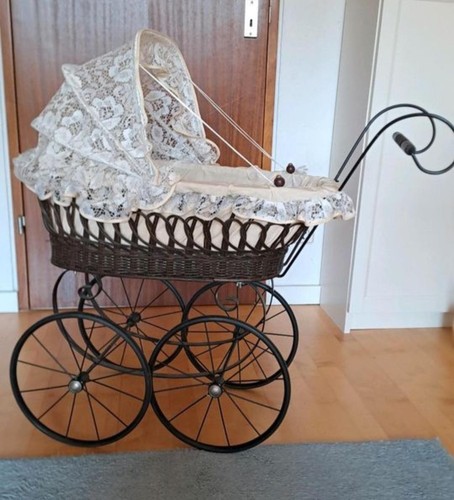 Puppenwagen vintage korb - vintage,