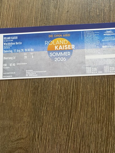 Roland kaiser ticket - kaiser,