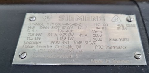 Siemens 1ph6107 4ng40 mit - 1ph6107-4ng40-z,