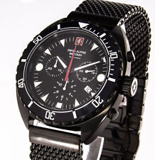 Swiss Alpine Military by Grovana Herrenuhr Chronograph Datum Edelstahl 7066.9177