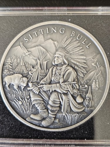 1oz silber sitting bull - -,