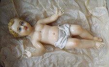 orig. altes Wachskind Jesuskind Krippenfigur Fatschenkind - 18 cm, unbeschädigt