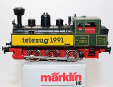 me1756, RAR Alte Märklin Sondermodell Dampflok Telezug 1991 (KLVM) (DBP) ? OVP