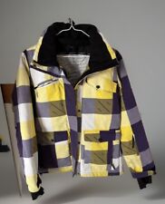 HT Features Damen 3 in 1 Winterjacke Lila Gelb Weiß Kariert Gr.S ohne Kapuze