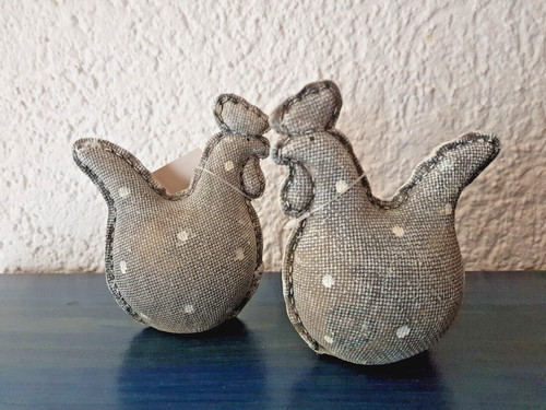 Deko hühnchen osterhuhn grau - deko,