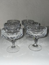 6 Peill Kristall Likör Schalen, H.8.5cmD-7.5cm, schwere Ausf.  + Muster