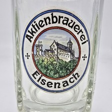 Aktienbrauerei Eisenach 6/20 Liter altes Bierglas Bierkrug Krug Wartburg.