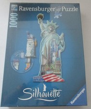 Ravensburger Puzzle 16151 Silhouette Freiheitsstatue  1000 Teile Puzzle NEU OVP