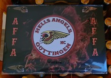 Blechschild 20x30cm Hells Angels mc Support - Aufnäher/Patch