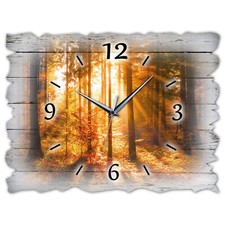 Holz wanduhr leise lautlos - bm,