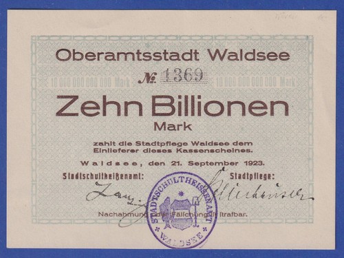 Hochinflation banknote - hochinflation,