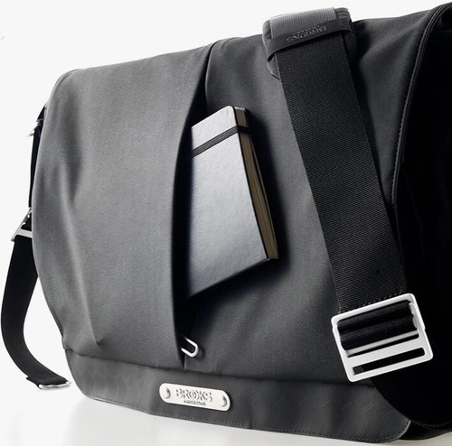 Brooks messenger bag black - black, neu