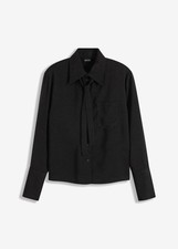 Neu Satin-Bluse mit Schluppe