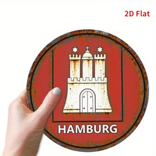 Schild - Hamburg Stadtwappen -
