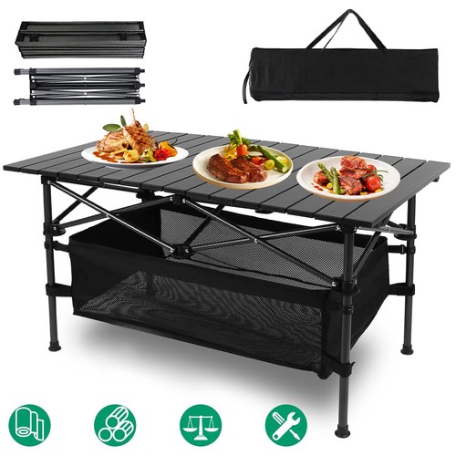 Aluminium campingtisch - aluminium,