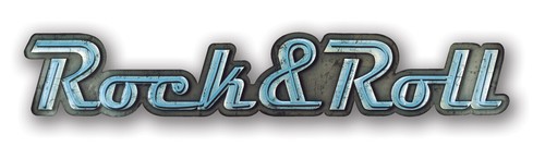 Xxl blechschild rock roll - blechschild, "