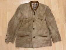Meindl Herren Lederjacke Tracht 50 M L Beige Braun Janker Sakko Jacke Jopperl