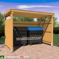 Überdachung 3x2 selbstbauen: Stückliste, Bauplan + Montagematerial - OHNE Holz