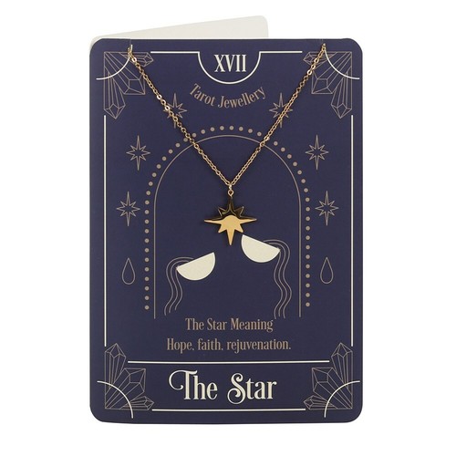 Star tarot halskette auf - star,
