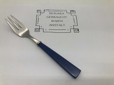 1x➡️➡️WMF Cromargan Kuchengabel 15,7cm Plastik-Kunststoff-Griff blau Besteck