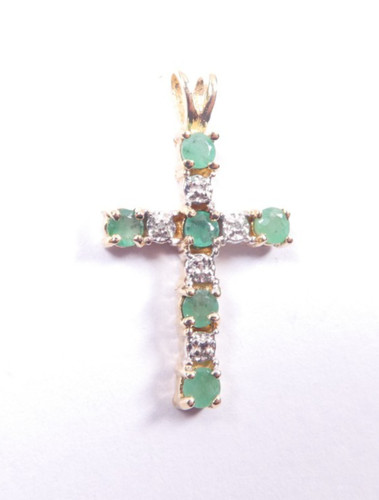 Anhänger smaragd und diamant - anhänger,