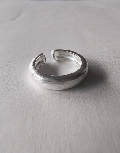 925er silberring matt - silberring,