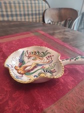 Handbemalte Italienische Keramik-Zierpfanne 