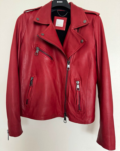 Boss damen biker lederjacke - boss,