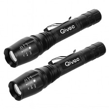 2x LED Taschenlampe Lampe 1km Leuchtweite Militär Taktische USB Wiederaufladbar