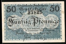 Notgeld Forst /Lausitz 1917
