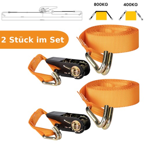 Spanngurt mit ratsche 6m - 2x,