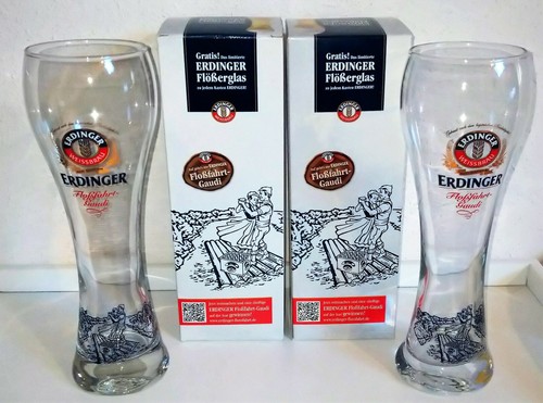 Erdinger floßfahrtgaudi glas - erdinger,