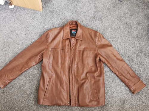 Route therren lederjacke - 66,