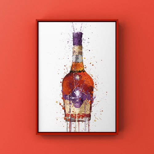 Courvoisier cognac brandy - a4,
