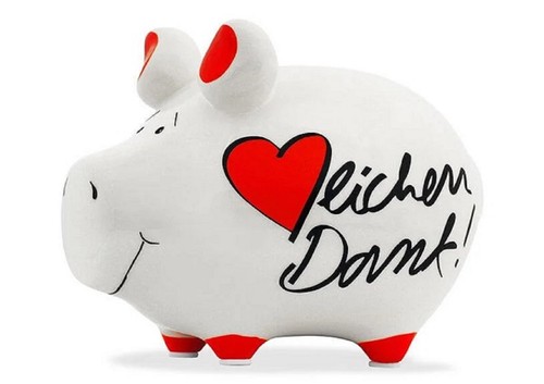 Kcg sparschwein herzlichen - kcg, "herzlichen