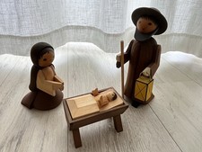 Holzkunst ULMIK Heilige Familie 22 cm Erzgebirge Josef Maria Jesus Weihnachten