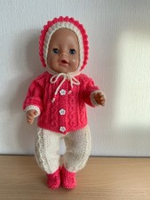 Puppenkleidung für Baby Born. Mütze, Hose , Jäckchen, Socken 