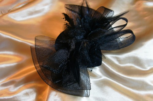 Fascinator schwarz rockabilly - fascinator,