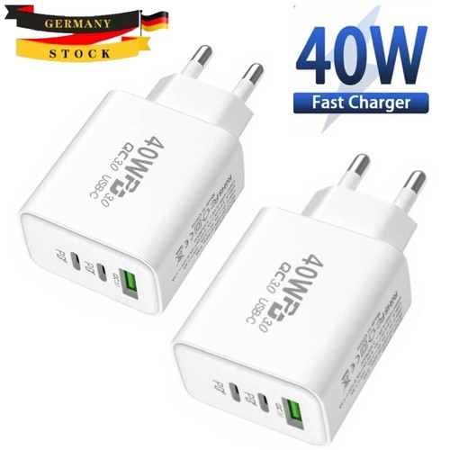 Fach schnellladegerät 40w - 3-fach,