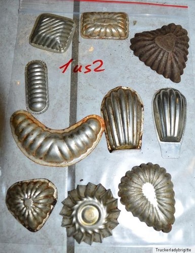 Antike weißblech formen - antike, weißblech-formen