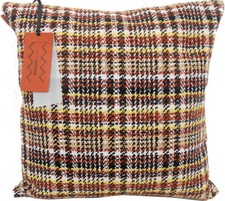 MISSONI HOME KISSENBEZUG POLSTERUNG STRICK 16x16in 40x40cm LEINENMISC TARTAN 138