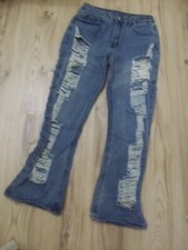 Blaue jeans schlaghose - blaue, jeans-schlaghose